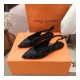 Louis Vuitton Monogram Eclipse Cherie Slingback Ballerina 1A68AV