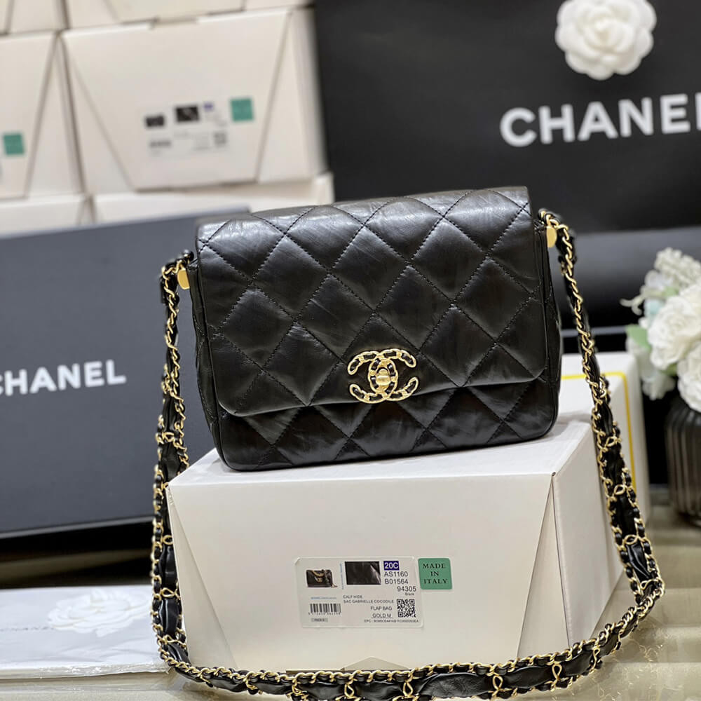 Chanel Lambskin Flap Bag AS4423 Black