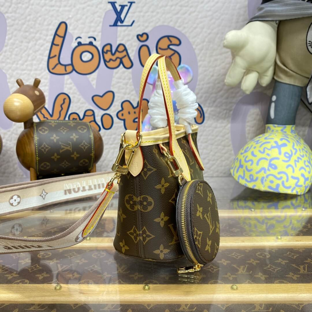 Louis Vuitton Monogram Canvas Neverfull BB M46705 Beige