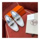 Hermes Oz Mule Palladium Kelly Buckle H191086