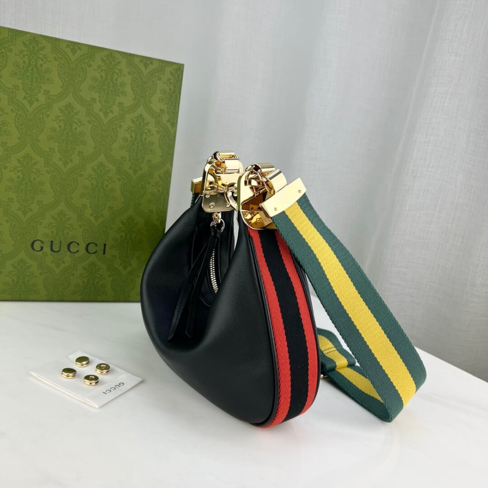 Gucci Black Leather Attache Small Shoulder Bag 699409