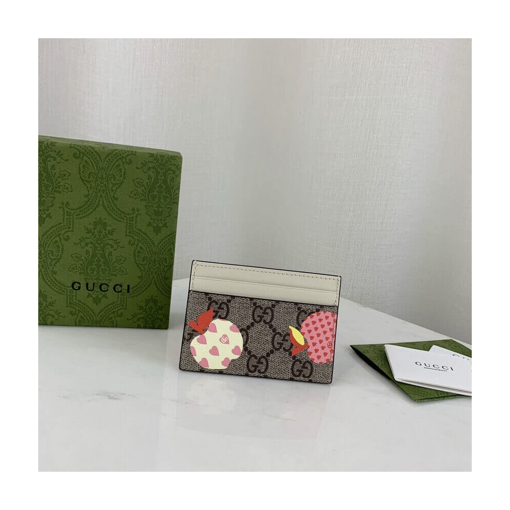 Gucci Les Pommes Card Case Wallet 663923