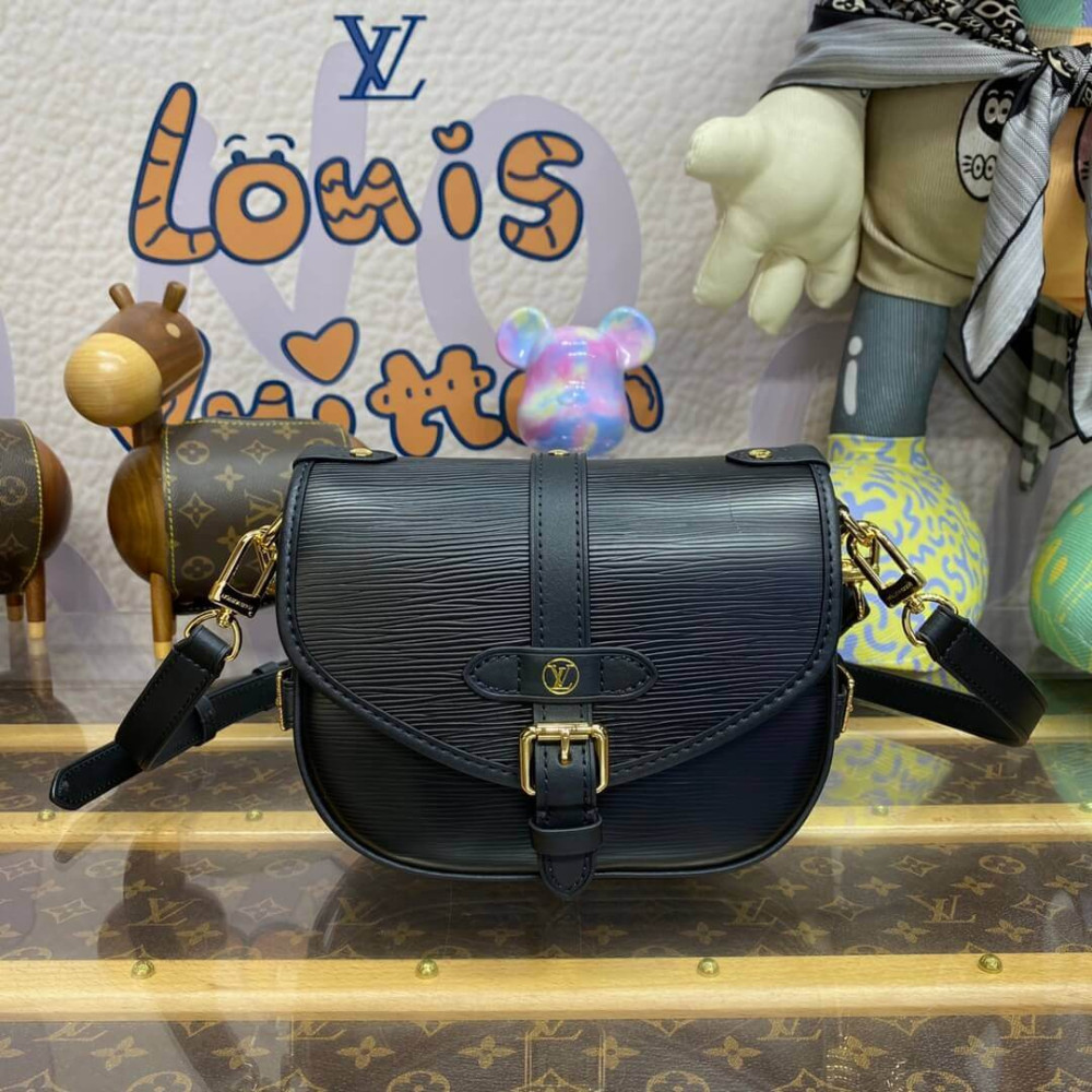 Louis Vuitton Epi Leather Saumur BB Bag M23469 Black