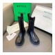 Bottega Veneta Rubber-Trimmed Leather Chelsea Boots Black