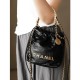 Chanel 22 Mini Bag Shiny Crumpled Calfskin with Pearl Chain AS3980