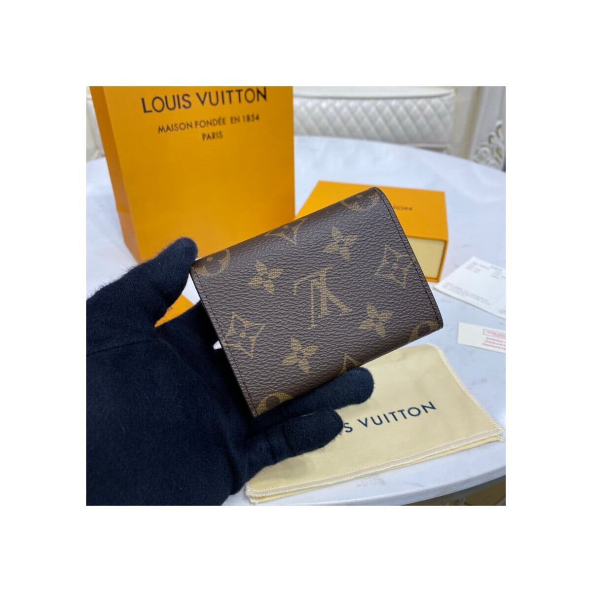 Louis Vuitton Monogram Envelope Business Card Holder M63801