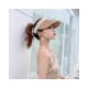 Gucci Straw Effect Brim Visor With Pearl 628545