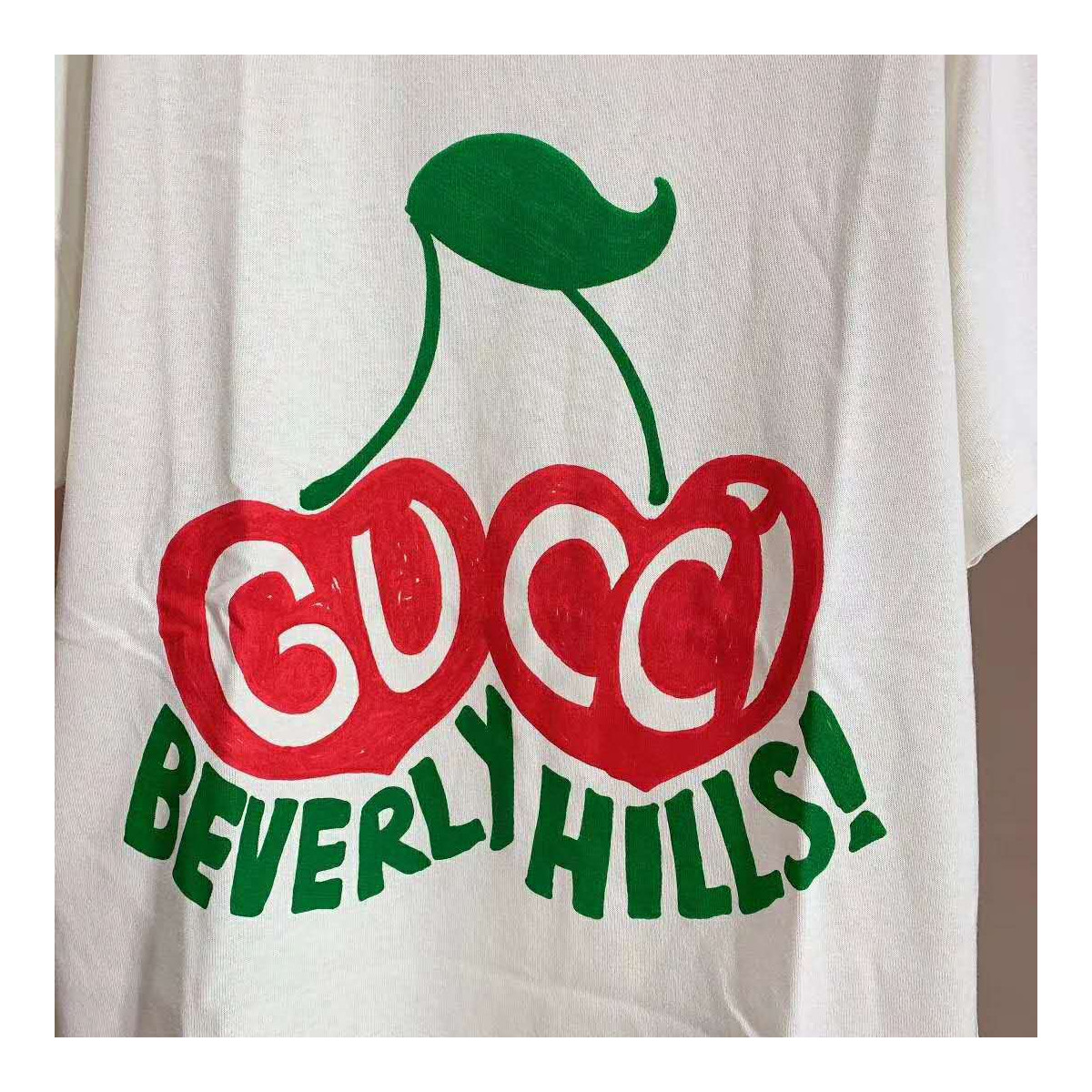 Gucci &quot;Beverly Hills&quot; Cherry Print T-Shirt 580762