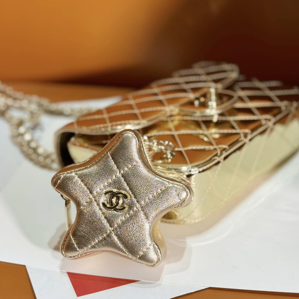 Chanel Mini Flap Bag &amp; Star Coin Purse AS4646