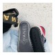 Chanel High Top with Chain Sneakers G35600 Blue / Red