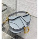 Dior Mini Saddle Bag with Strap Grained Calfskin M0456