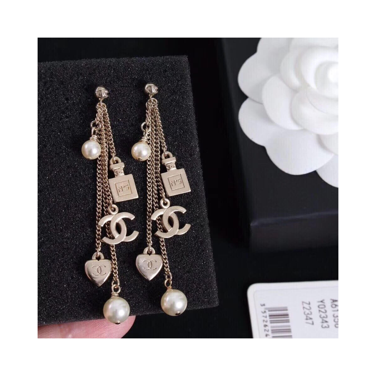 Chanel CC Tassels Earrings 460977