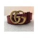 Gucci Leather Belt 40mm With Double G Brass Buckle 406831