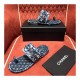 Chanel Raffia &amp; Lambskin Sandals G34694