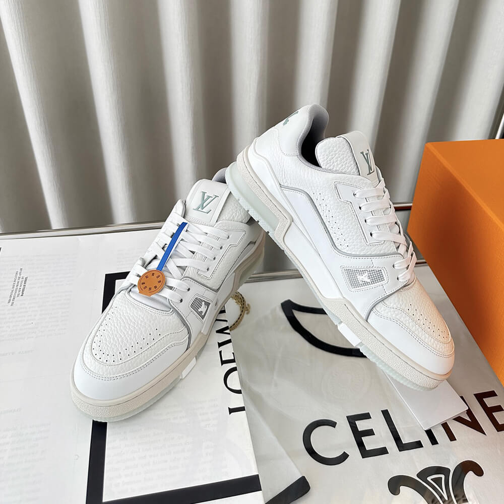 Louis Vuttion LV Trainer Sneaker White 1A8WAR