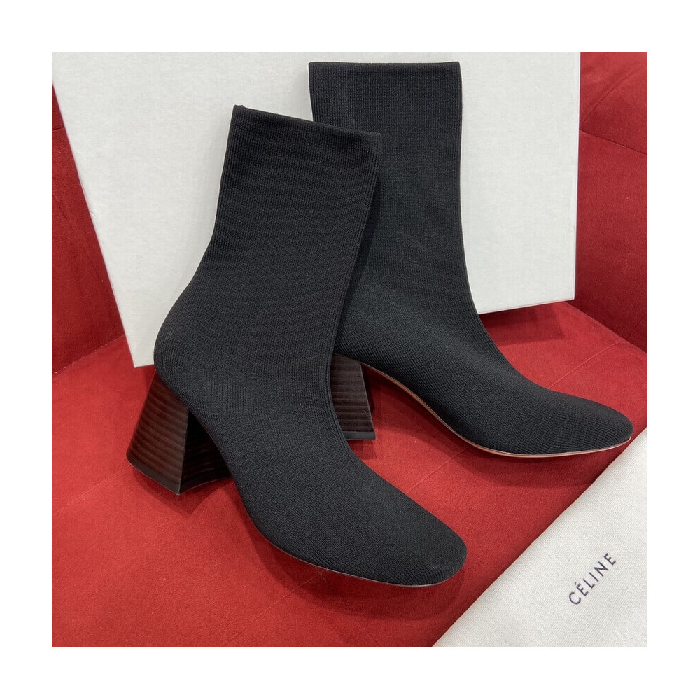 Celine 7cm Sock Ankle Boots 179425