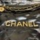 Chanel 22 Small Handbag Shiny Calfskin AS3260 Black Gold