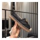 Gucci Chevron Leather Espadrille With Double G 551890 Black