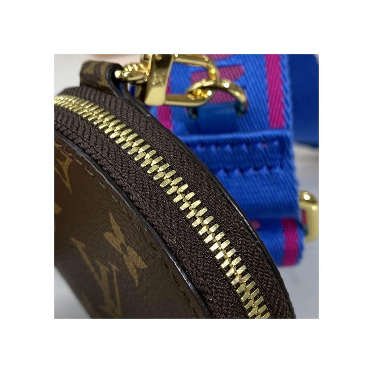 Louis Vuitton Pochette Bandouliere Multi Strap J02487 Blue&amp;Red