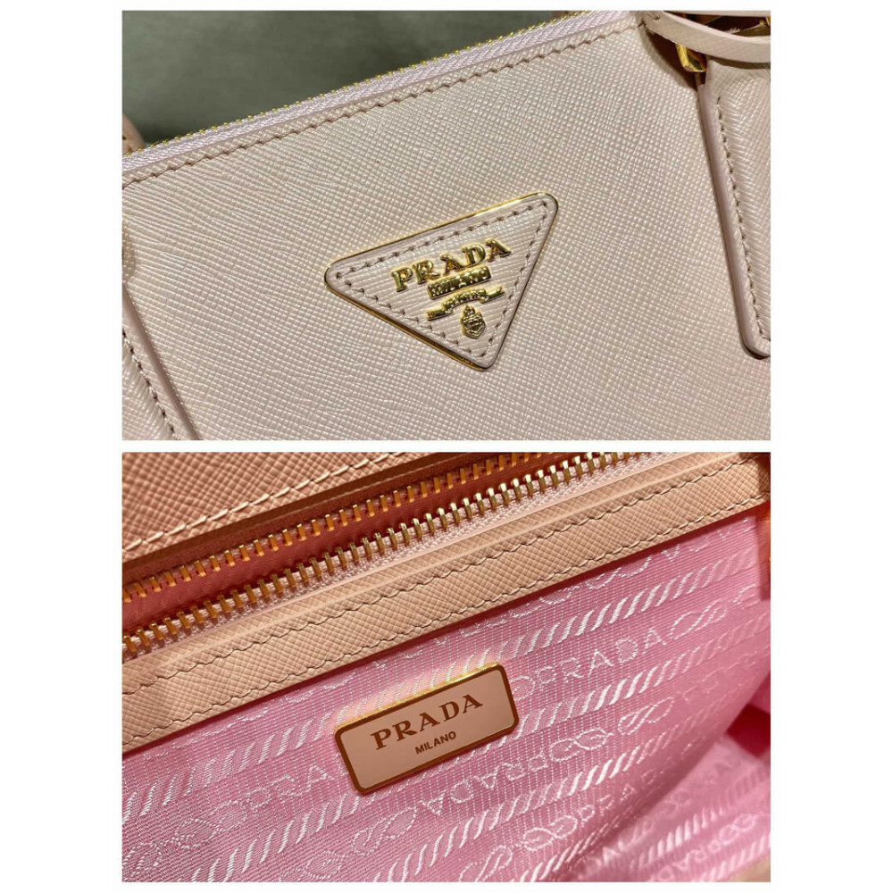 Prada Galleria Nude Medium Saffiano Leather Bag 1BA863