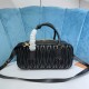 Miu Miu Arcadie Matelasse Nappa Leather Bag 5BB148 Black