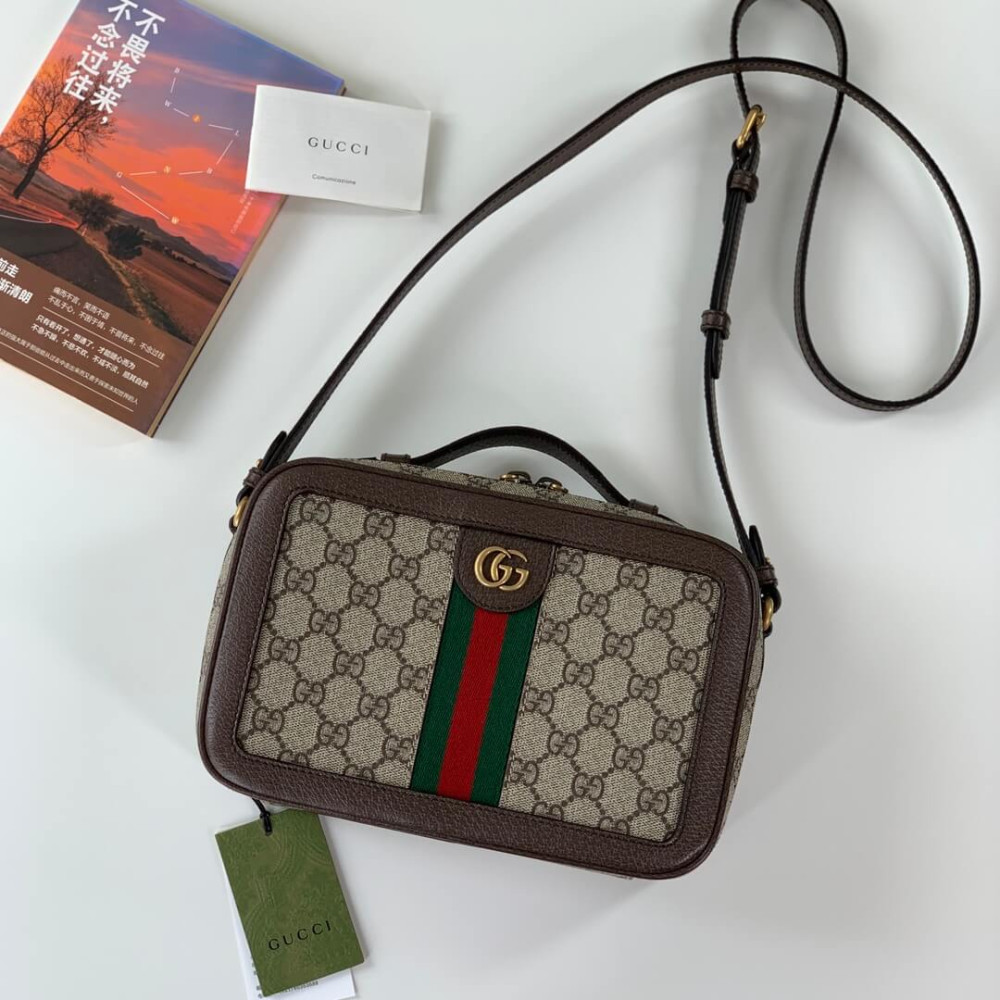 Gucci Ophidia Small Shoulder Bag With Web 739392