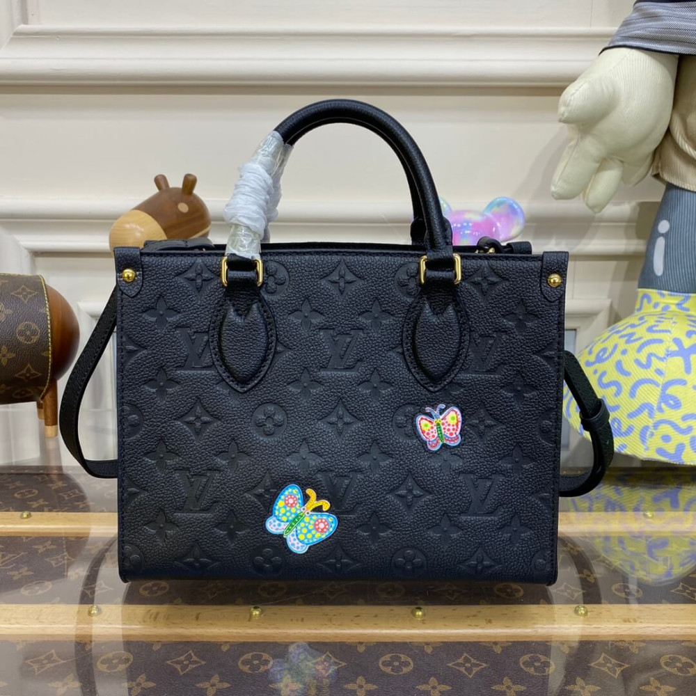 LV x YK OnTheGo PM with Flower Marquetry M21732