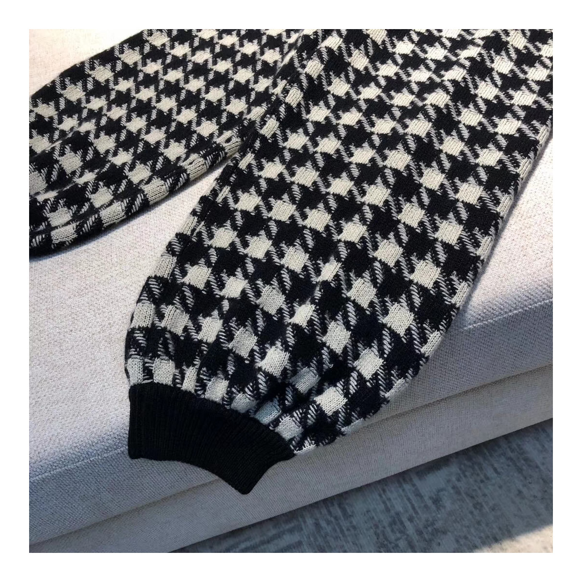 Gucci Houndstooth Track Bottoms 596844