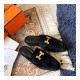 Hermes Oz Mule In Suede Goatskin H19217