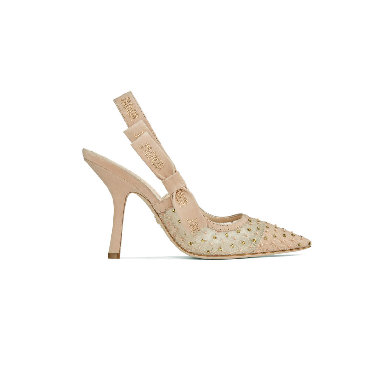 Dior J&#039;adior Slingback Pump with Thread and Bead Embroidery P768