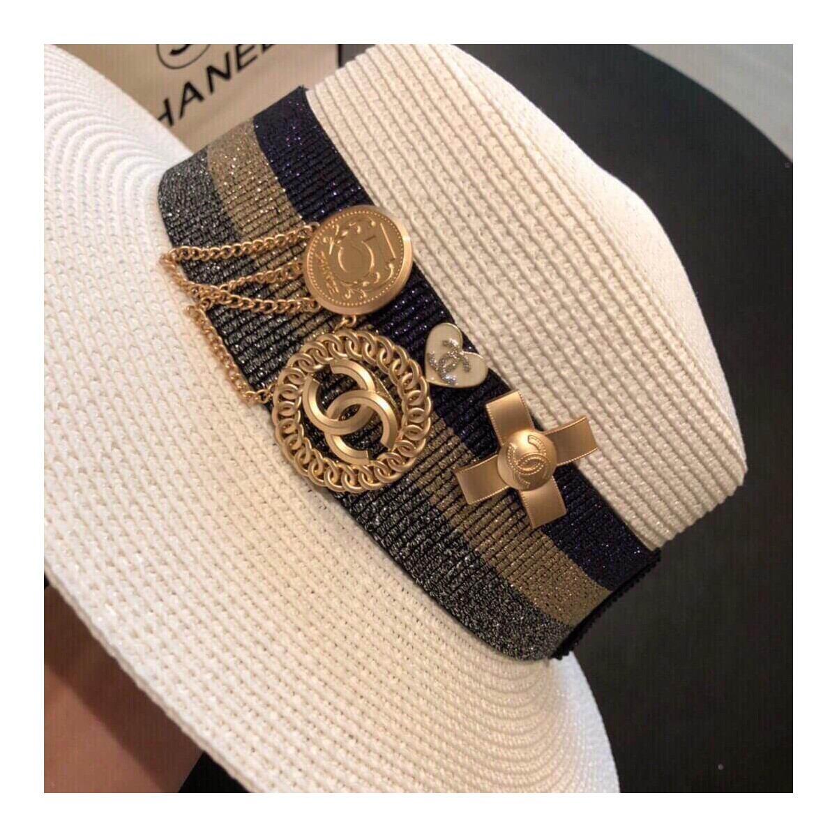 Chanel Badge Fedora Hat D014