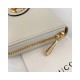 Gucci 1955 Horsebit GG Smooth Leather Zip Around Wallet 621889