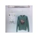 Gucci Mohair Crop Sweatshirt With Chick 636008