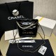 Chanel 22 Mini Bag Shiny Crumpled Calfskin with Pearl Chain AS3980