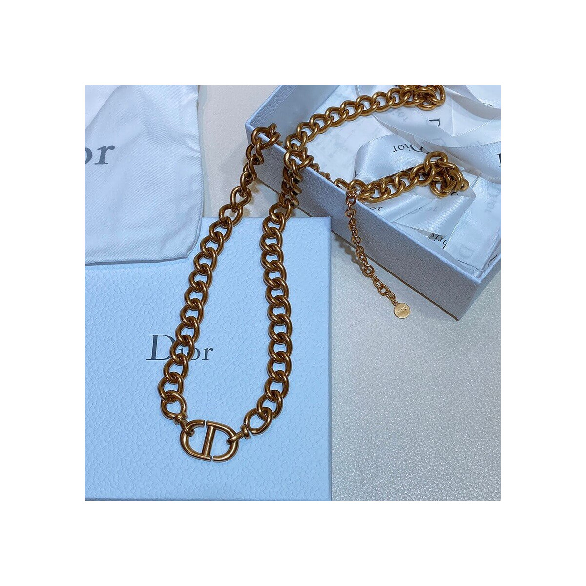 Christian Dior Vintage CD Chain Belt