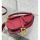 Dior Mini Saddle Bag with Strap Grained Calfskin M0456