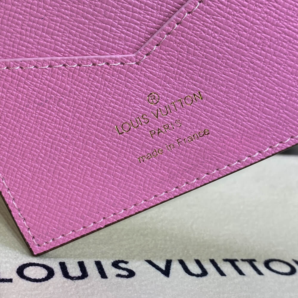 Louis Vuitton Christmas Animation 2022 Passport Cover M81635 Pink