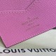 Louis Vuitton Christmas Animation 2022 Passport Cover M81635 Pink