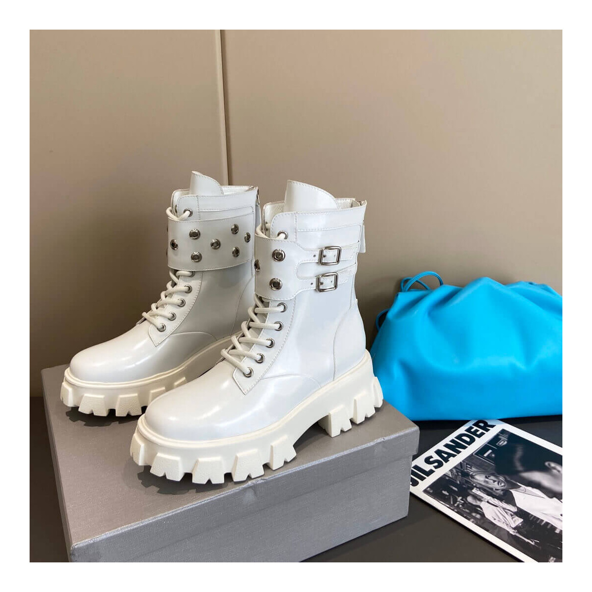 Lost In Echo Belt Platform Boots