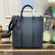 Louis Vuitton Monogram Eclipse Canvas Sac Plat M46452