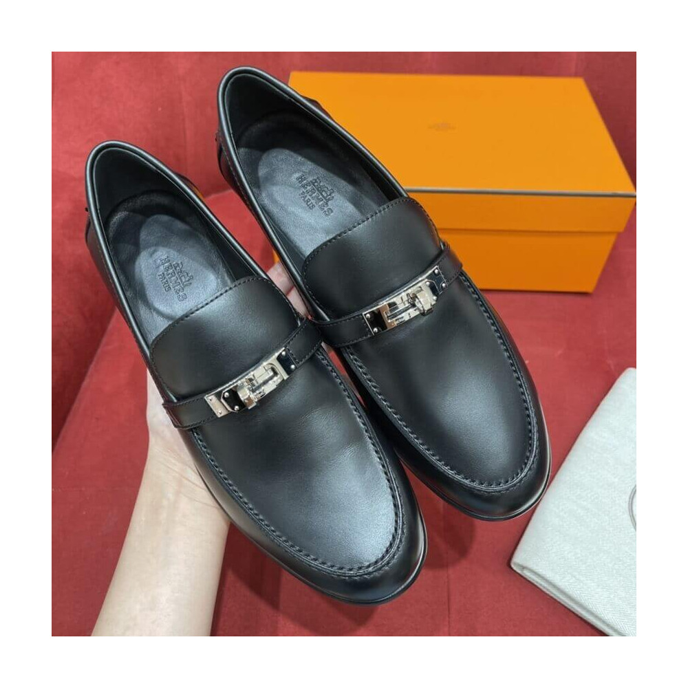 Hermes Calfskin Kelly Destin Loafer H212114 Black