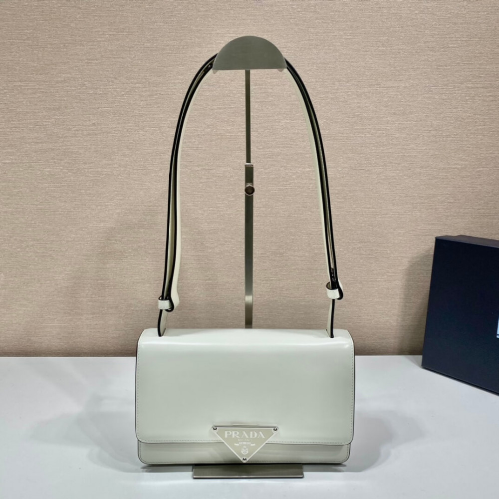 Prada Embleme Brushed-Leather Bag 1BD321