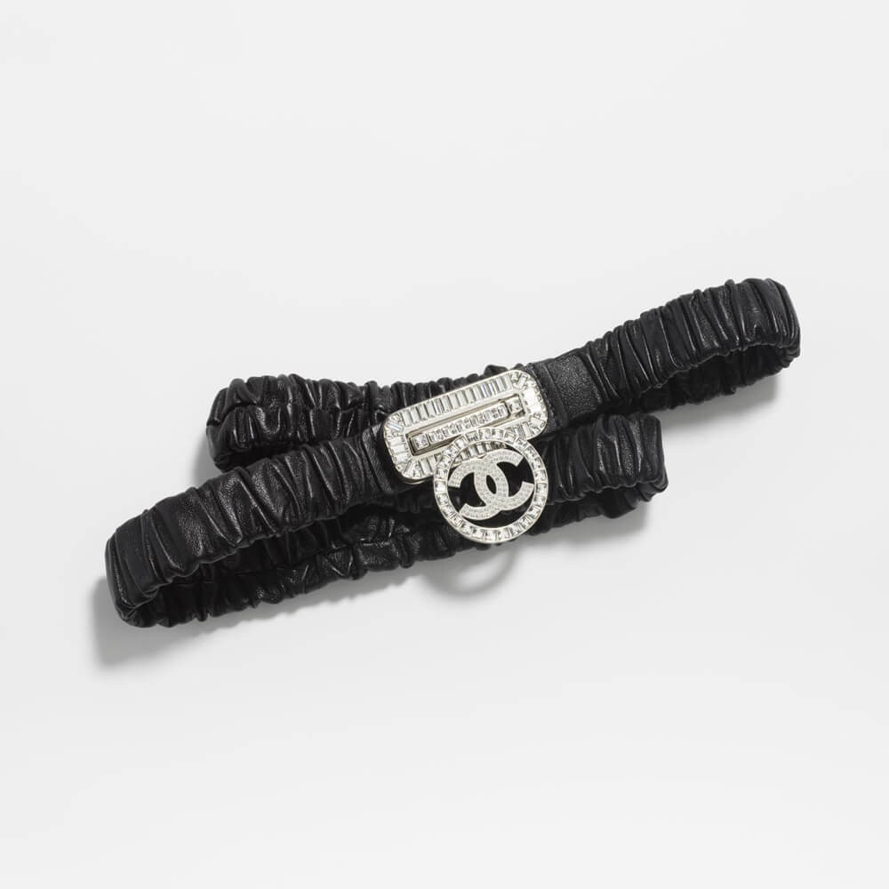 Chanel Elastic Waistbelt Black AA8931