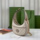 Gucci Half-Moon-Shaped Mini Bag with Interlocking G 726843 Oatmeal