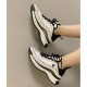 Chanel Suede Calfskin Mixed Fibers CC Sneakers G39070