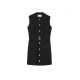 Gucci Cady Silk Wool Vest With Double G 609245