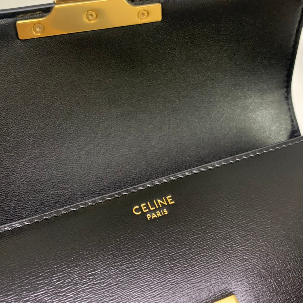 Celine Shoulder Bag Claude In Shiny Calfskin 194143