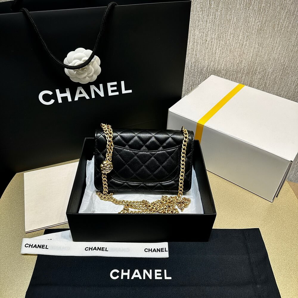 Chanel Camellia Crush Wallet On Chain Lambskin AP3297