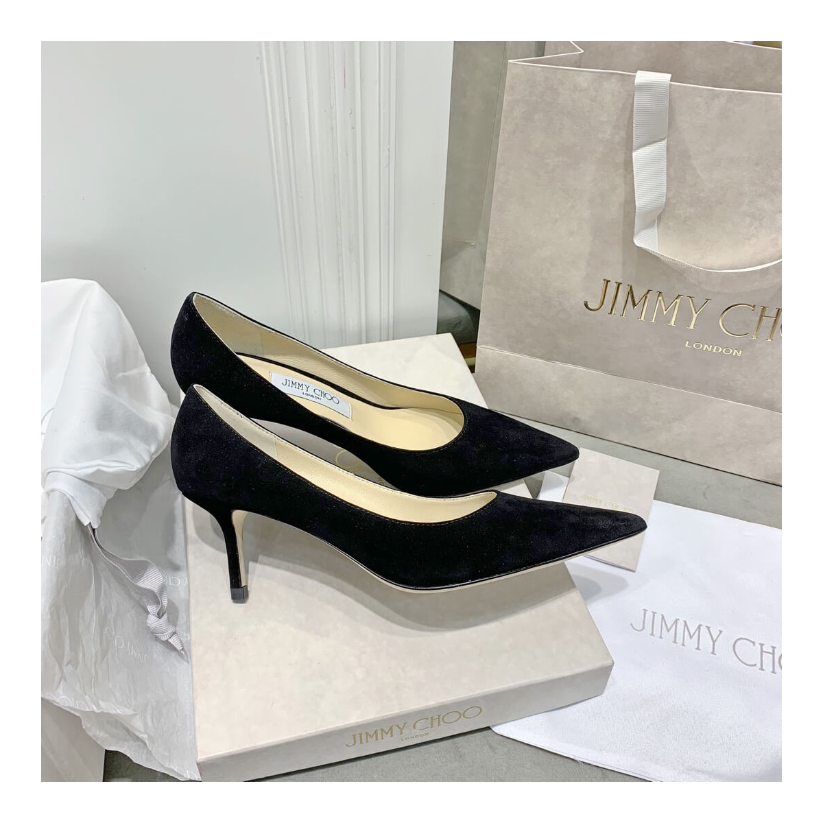 Jimmy Choo Romy Suede Pumps 120011