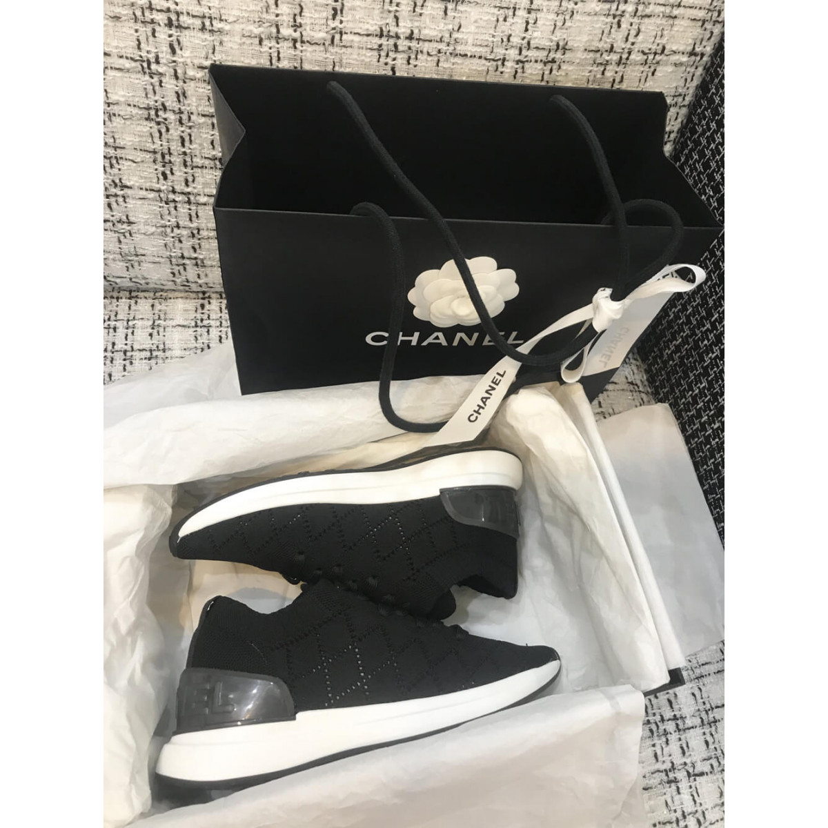 Chanel Mixed Fibers Sneakers G35549